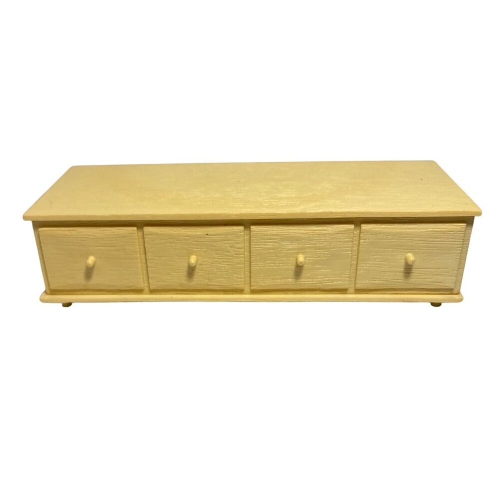 Suzy Goose Dresser Hope Chest Mini 4 Drawers Cream Barbie Drawers Cream